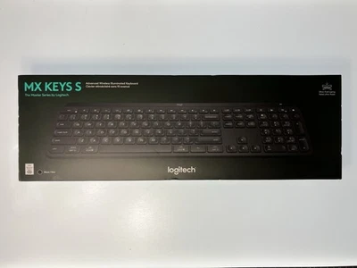 Logitech Mx Keys S Wireless Keyboard Low Profile Fluid Precise Quiet Typing - Image 1 of 4