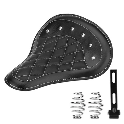 Motorcycle Wider Solo Seat W/Spring Bracket For Harley Sportster Chopper Bobber - Image 1 of 4