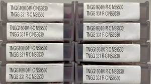 80 pcs Tungaloy cermet inserts: TNGG160404R-C NS9530 TNGG 331 R-C NS9530 - Picture 1 of 3
