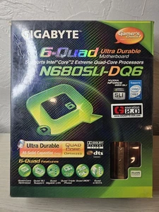 NUEVA Placa Madre Gigabyte 6-Quad N680SLI-DQ6 Nvidia nForce 680i SLI VER FOTOS - Imagen 1 de 10