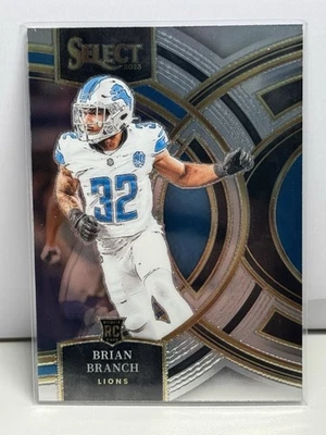 2023 Panini Select - Premier Level Brian Branch #135 (RC) Lions - Image 1 of 4