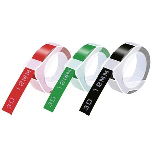 3PK 3D Embossing Tapes For DYMO Embossers Label Maker 1/2" Red Green Black - Picture 1 of 10