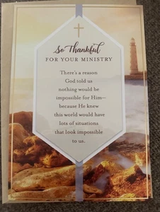 So dankbar für Ihr Ministerium Hallmark Grußkarte TXA107 - Bild 1 von 3