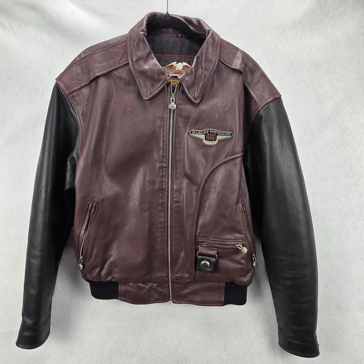 Harley Davidson 95th Anniversary Leather Jacket for sale - eBay