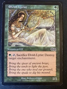 English - MTG Elvish Lyrist - Urza’s Saga - Picture 1 of 1