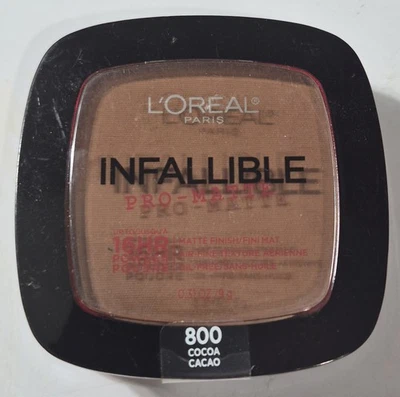 LOREAL Paris Infallible 16HR Pro-Matte Powder 800 COCOA sealed NWOB - Image 1 of 3
