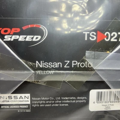 TOP SPEED 1/18 Nissan Z Proto Yellow Resin Model Car TS0272 Sports Car New - Image 1 of 4