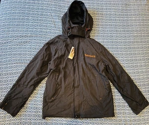 Timberland Men’s Hooded Waterproof Outdoor Jacket – Black – Size XL – New - Picture 1 of 5