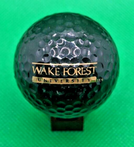 Wake Forest University black and gold logo golf ball (Winston-Salem, NC)