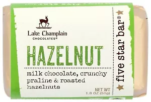 Lake Champlain Chocolates Hazelnut Milk Chocolate Bar 1.8 Oz Pack Of 4 - Picture 1 of 3