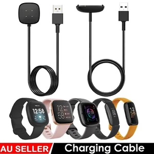 Watch Charger USB Charging Cable Compatible For Fitbit Versa 4 3 Sense 2 Inspire - Picture 1 of 13