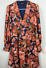 Alexia Admor Womens Long Sleeve Floral Cardigan Dress Multicolor Size 8