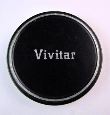Vivitar Metal Front Lens Cap Slip On Black 60mm Diameter - Image 1 of 2