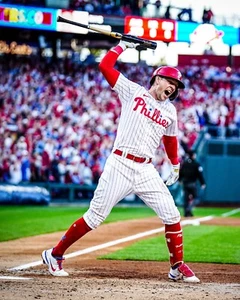 Rhys Hoskins Home Run Bat Spike Philadelphia Phillies 8x10 MLB Photo - Picture 1 of 1