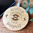 This Phone Charger Belongs To Dad Personalised Round Wireless Phone Charger Pad