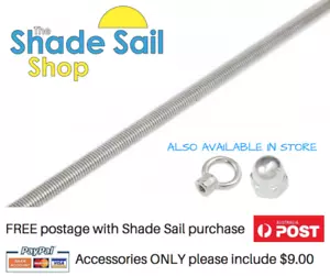 M8 Threaded Rod 1m Length 304 stainless steel METRIC Building Thread Rod - Bild 1 von 10
