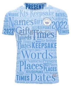 quadro word art regalo personalizzato ricordo calcio compleanno uomo città - Foto 1 di 3
