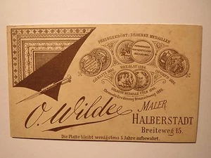 Halberstadt - Frau - Portrait / CDV Rückseite - Bild 1 von 2