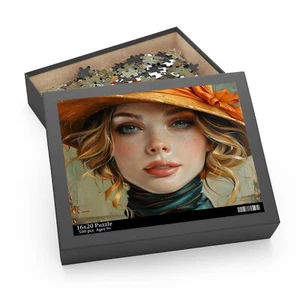 Art Deco Oil Painting Jigsaw Puzzle | High-Quality Chipboard | Gift-Ready Box - Picture 1 of 3