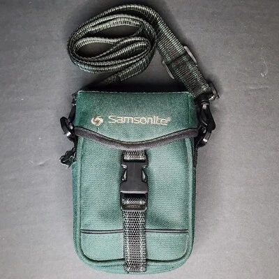 Samsonite Compact Camera Case Hunter Green Canvas w/Adj Strap - Style 250HG - Image 1 of 4
