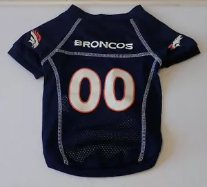 Denver Broncos NFL dog jersey V3 version XS 4-11 lbs CLEARANCE - Picture 1 of 1