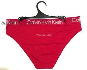 Calvin Klein Authentic Women’s Modern Structure Bikini Underwear _Red RRP £30  - Picture 1 of 6