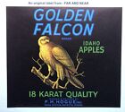 Golden Falcon Brand Apple Crate Label - Idaho