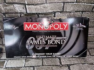 Monopoly Ultimate James Bond Collector's Edition Board Game pre-owned Game Open