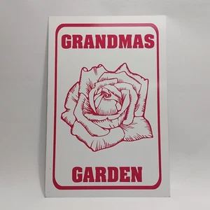 Metal Grandmas Garden Sign - Picture 1 of 2