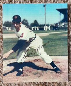 Don Mossi signed photo - Indians appr 4.25x3.5