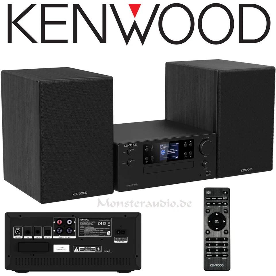 KENWOOD M-9500S-B Smart Micro HiFi-System (Schwarz)