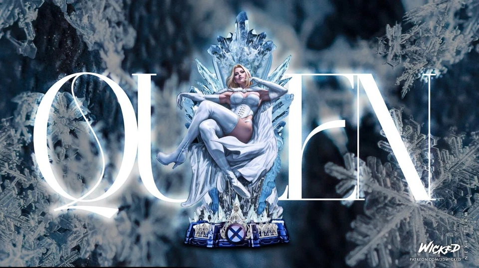 3D Printed 16K MARVEL Fan Made Wicked - Emma Frost Statue 1:6 scale - Image 1 of 1