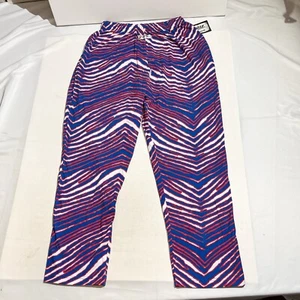 Pantalones de chándal vintage de los 90 Buffalo Bills Zubaz para hombre cebra holgados fútbol americano NFL  - Imagen 1 de 14