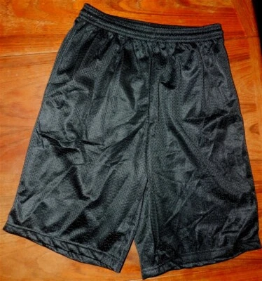Pantalones Cortos de Baloncesto Negros Alleson Perforados Juveniles Talla Pequeña Nuevos Foto 1 de 2