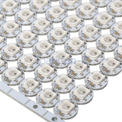 50pcs 10x3mm WS2812B 5050 RGB LED &PCB Board 1-LED Module Pixel Light 5V for DIY - Immagine 1 di 4