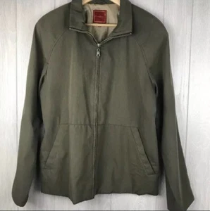 Giacca Cole Haan City casual tasche zip intera colletto verde oliva taglia media - Foto 1 di 6