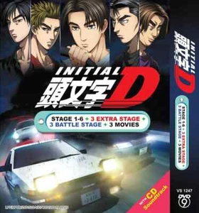 DVD ANIME INITIAL D Stage 1-6 + 3 Movie +3 Extra stage +3 Battle Stage Eng Subs - Picture 1 of 3