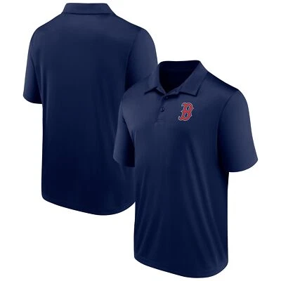 Boston Red Sox MLB Men's Majestic Navy Short Sleeve Polo Golf T-Shirts: S-2XL - Image 1 of 3