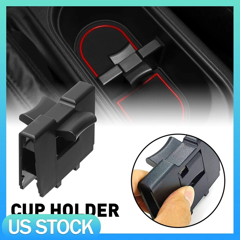 Para Subaru Forester 2014-2018 Consola central Portavasos Inserto Divisor Negro Foto 1 de 4