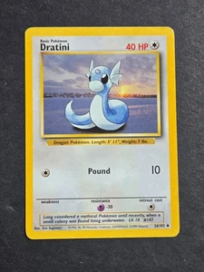 Pokemon Dratini 26/102 - 1999 Base Set Uncommon Non Holo - LP/NM - Bild 1 von 2