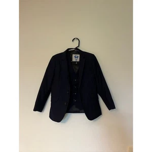 Boys 4T Suit Jacket Vest and Pants Navy Blue - Picture 1 of 7