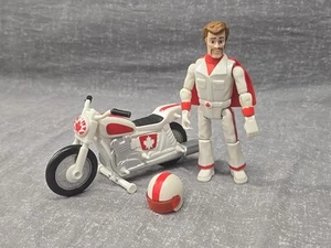 Disney Pixar Toy Story 4 Duke Caboom Figure And Motorcycle 2018 6” Poseable - Picture 1 of 4