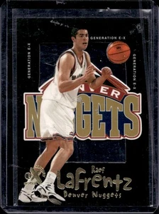 1998-99 Skybox x E-X Century Raef LaFrentz Generation E X RC #9 GE Nuggets - Picture 1 of 2