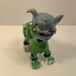 Paw Patrol Mighty Pups Rocky Light Up Figure Spin Master Toy Untested Needs Batt - Picture 1 of 6