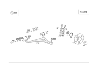 Genuine Mercedes-Benz Transverse Control Arm 203-330-03-07 - Picture 1 of 2