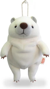 Shinada Global Mochi Polar Bear mini Plush Keychain White 14cm Soft Japan - Picture 1 of 5