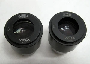 Set of 2 - Olympus WF10x BI Microscope Eyepieces - Picture 1 of 2