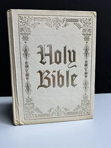 Vintage 1971 Large Holy Bible King James Version Red Letter Edition By Regency - Picture 1 of 9