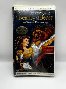 Beauty and the Beast VHS Platinum Special Edition - New Factory Sealed - Picture 1 of 2