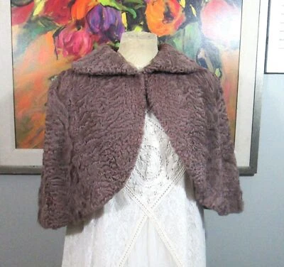 Estola de lana de corderos rizados Robert Marcus Paris años 40 rara de colección Foto 1 de 4